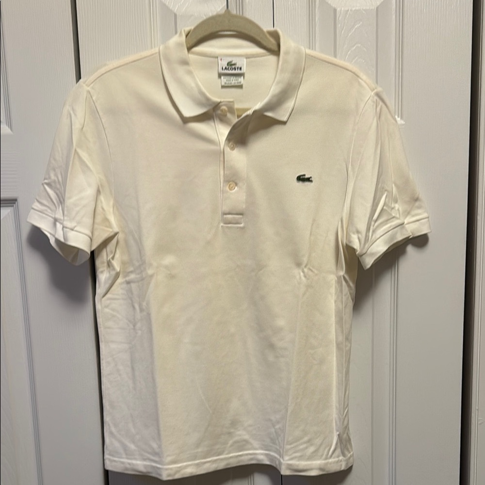 Lacoste White Polo Shirt Classic Design